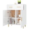 vidaXL Buffet Blanc brillant 69,5x34x89 cm Bois d'ing&eacute;nierie
