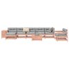 vidaXL Salon de jardin 10 pcs bois massif sapin de douglas