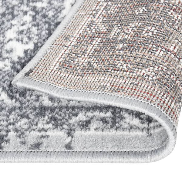 vidaXL Tapis BCF Gris oriental 80x350 cm