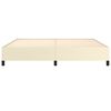vidaXL Cadre de lit sans matelas cr&egrave;me 200x200 cm similicuir