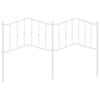 vidaXL T&ecirc;te de lit de remplacement m&eacute;tal blanc 160 cm