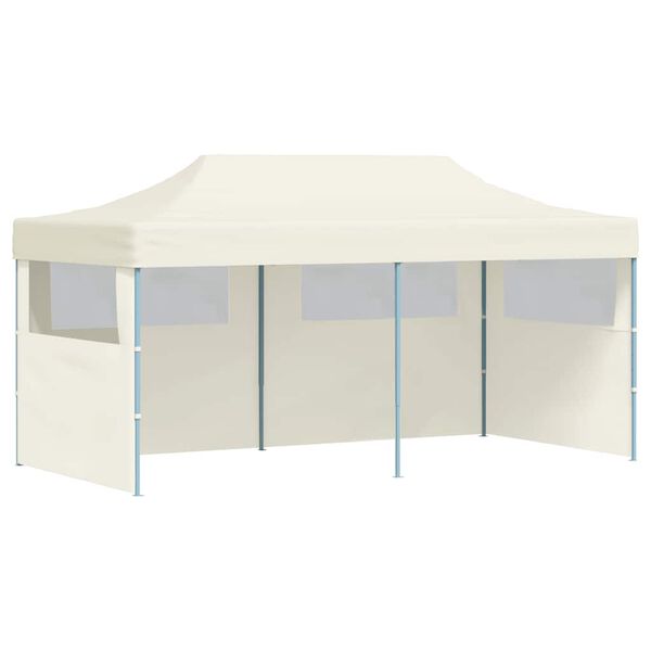 vidaXL Tente de réception pliable crème 3 x 6 m