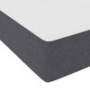 vidaXL Cadre de lit avec matelas Gris foncé 100 x 200 cm tissu