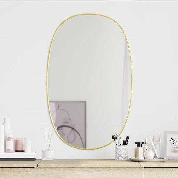 vidaXL Miroir mural Dor&eacute; 70x45 cm