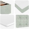 vidaXL Cadre de lit ottoman et matelas gris clair 90x190 cm velours