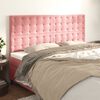 vidaXL T&ecirc;te de lit Rose 160x5x118/128 cm Velours