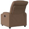 vidaXL Fauteuil inclinable Marron Tissu