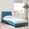 vidaXL Cadre de lit sans matelas Hanko bleu 80x200 cm velours