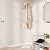 vidaXL Porte-manteau blanc 177 cm fer enduit de poudre