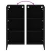 vidaXL Meuble TV mural noir 40,5x30x90 cm bois d'ing&eacute;nierie