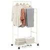vidaXL Porte-v&ecirc;tements Uni Blanc 80 x 53 x 156 cm