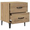 vidaXL Armoire de lit 2 pcs Ch&ecirc;ne artisanal 40 x 35 x 47,5 cm