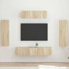 vidaXL Meuble TV 5 pcs Ch&ecirc;ne Sonoma