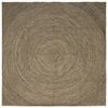 vidaXL Tapis de surface Naturel et noir 200 x 200 cm Jute