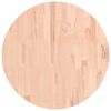 vidaXL Dessus de table &Oslash;60x1,5 cm rond bois massif de h&ecirc;tre