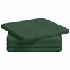 vidaXL Coussins de si&egrave;ge 4 pcs Vert fonc&eacute; 40 x 40 x 3 cm