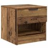 vidaXL Armoire de lit avec tiroir 2 pcs Bois ancien 40 x 39 x 40cm