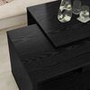 vidaXL Ensemble de tables basses 2 pcs Ch&ecirc;ne noir Bois d'ing&eacute;nierie