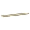 vidaXL &Eacute;tag&egrave;res murales 2 pcs blanc et ch&ecirc;ne sonoma 80x9x3 cm