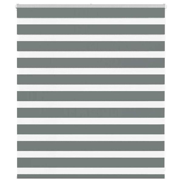 vidaXL Store z&egrave;bre gris fonc&eacute; largeur du tissu 125,9 cm polyester