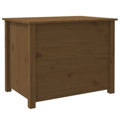 vidaXL Table basse Marron miel 71x49x55 cm Bois massif de pin