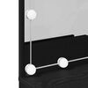 vidaXL Ensemble de table de maquillage LED avec tiroir Ch&ecirc;ne noir