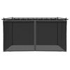 vidaXL Tonnelle avec parois en filet anthracite 4x3 m acier