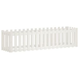 vidaXL Lit sur&eacute;lev&eacute; de jardin design de cl&ocirc;ture 200x50x50cm pin massif