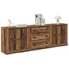 vidaXL Buffets 3 pcs Bois Ancien 70 x 35,5 x 67,5 cm Bois d'ing&eacute;nierie