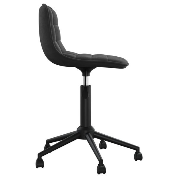 vidaXL Chaises pivotantes &agrave; manger lot de 4 noir velours
