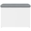 vidaXL Banc de rangement Blanc 62x42x45 cm Bois d'ingénierie