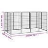 vidaXL Parc pour chien 12panneaux Noir 50x100cm Acier enduit de poudre