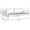 vidaXL Lit de repos sans matelas gris clair 80x200 cm velours