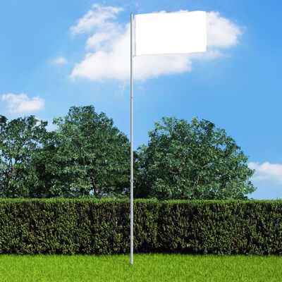 vidaXL Mât de drapeau télescopique 4 m Aluminium
