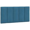 vidaXL Lit avec matelas Hanko bleu 100x200 cm velours