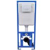 vidaXL Toilette murale avec r&eacute;servoir cach&eacute; C&eacute;ramique Blanc