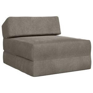 vidaXL Canap&eacute;-lit pliable Gris clair 60 x 70 x 41 cm Tissu