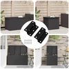 vidaXL Charni&egrave;re 2 pcs Noir 38 x 17 x 60 mm Fer