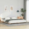 vidaXL Cadre de lit sur&eacute;lev&eacute; Marron 200 x 200 cm Bois massif en pin