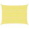 vidaXL Voile d'ombre Jaune et blanc 4 &times; 3 m 100 % polyester Oxford