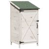 vidaXL Abri de jardin Blanc 59,5 x 56 x 113,5 cm Bois de Sapin Massif