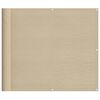 vidaXL &Eacute;cran de balcon beige 90x700 cm 100% polyester oxford