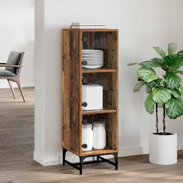 vidaXL Buffet Bois ancien 35 x 37 x 117 cm