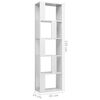vidaXL Biblioth&egrave;que/S&eacute;parateur de pi&egrave;ce Blanc brillant Bois ing&eacute;nierie