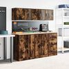 vidaXL Armoire murale de garage ch&ecirc;ne fum&eacute; bois d'ing&eacute;nierie