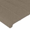 vidaXL Tête de lit à LED Taupe 103x16x118/128 cm Tissu
