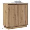 vidaXL Buffet LED Ch&ecirc;ne artisanal 71 x 34,5 x 75 cm Bois d'ing&eacute;nierie