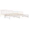 vidaXL Lit de jour avec gigogne et tiroirs sans matelas blanc 90x190cm
