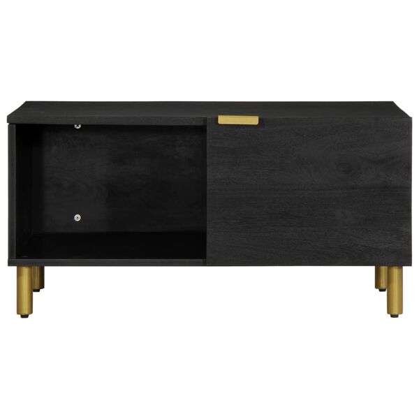 vidaXL Table basse Noir 80x50x40 cm Bois d'ingénierie