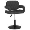 vidaXL Chaises pivotantes &agrave; manger lot de 6 Gris fonc&eacute; Tissu